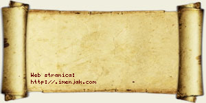 Blaža Pljakić vizit kartica